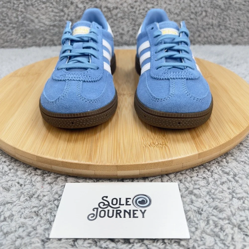 Adidas Handball Spezial Shoes Kids 13k Blue White Suede Gum Classic UNC Sneakers - Picture 2 of 12